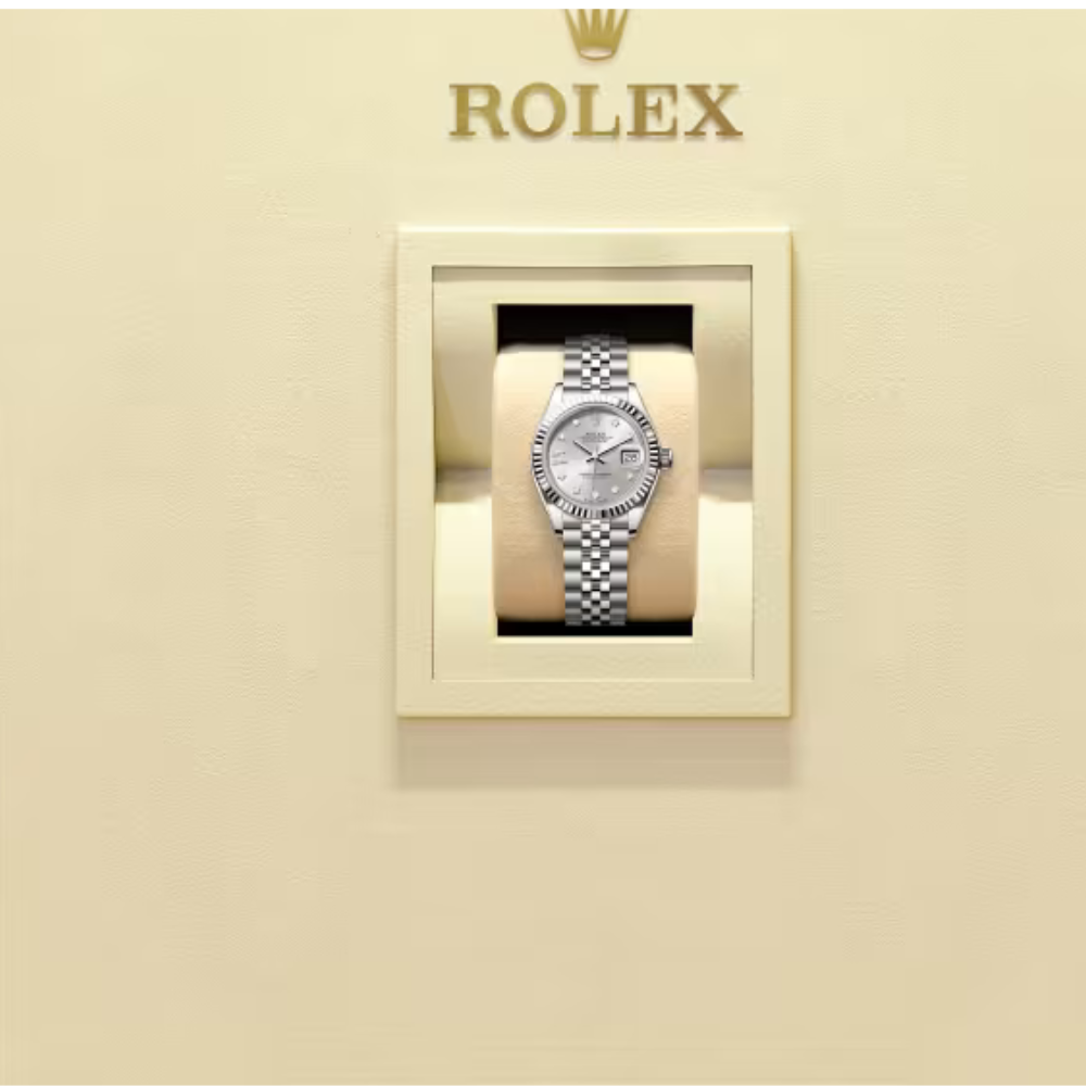 Rolex Lady-Datejust 28, Oystersteel and 18k White Gold, Ref#279174-0021 - Image 6