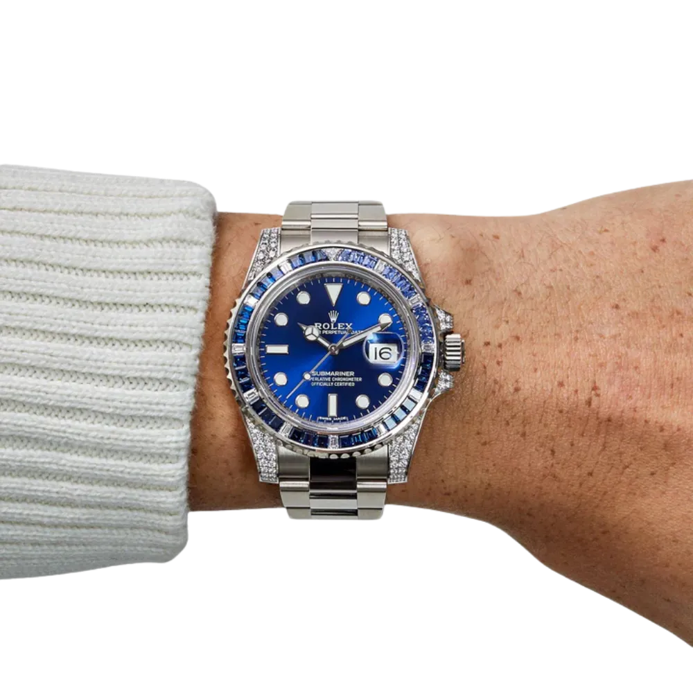 Rolex Submariner Date 116659SABR White Gold Blue Dial Sapphire Diamond Bezel - Image 2