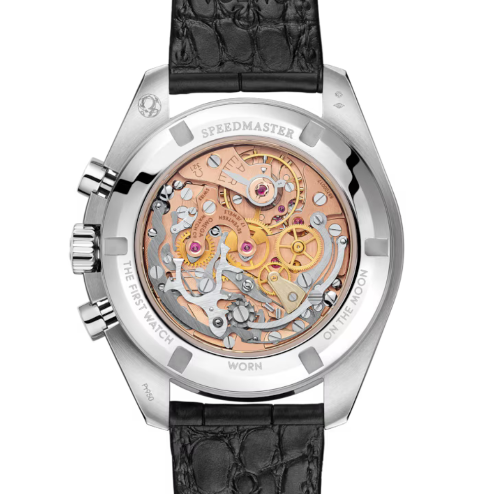 Speedmaster Calibre 321 42 Platinum On Leather Strap Ref. 311.93.42.30.99.001 - Image 2